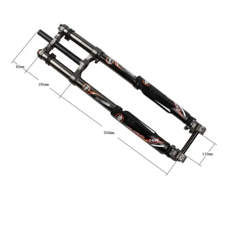 

20/24/26 Inch Mtb Double Crown Suspension Fattiers Electric Ebike Fork Bicycle Inverted Fork 72v Motor Optional