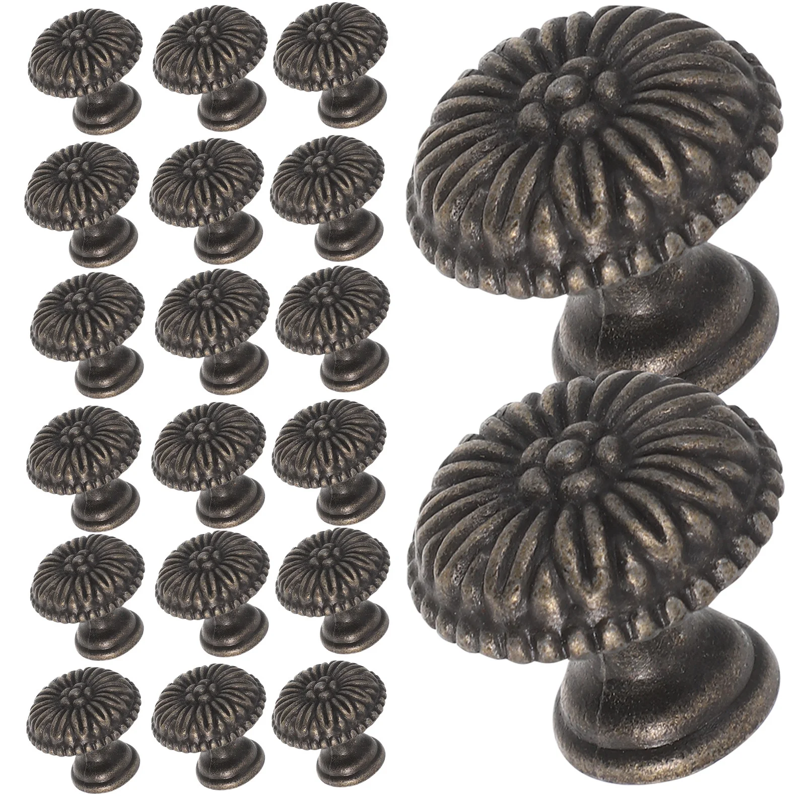 

20pcs Vintage Pulls Zinc Alloy Retro Cabinet Handles For Dresser Wardrobe Cupboard Door Furniture Pull Knobs Hardware Knobs
