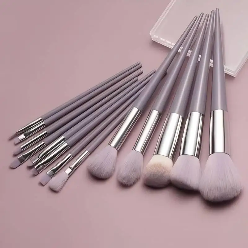 13 Stück Deluxe weiche flauschige Make-up Pinsel Set-hypo allergen, sanft auf der Haut, perfekt für Kosmetik, Foundation, Rouge, Puder