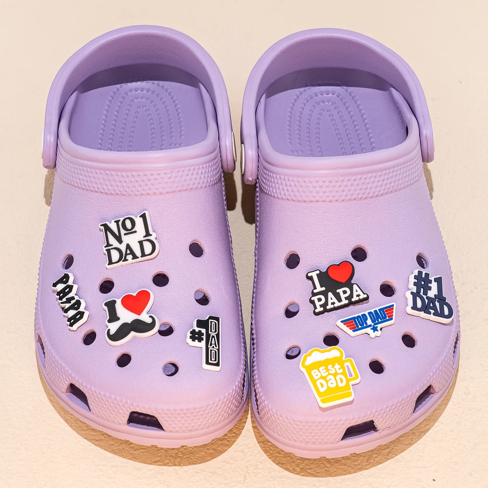 1/50 Stück Schuhanhänger für Familie, Mutter, Baby, Papa, Schuhdekorationen, Anstecknadeln für Frauen, Männer, Kinder, Ornament, Geschenk, Schuhzubehör, Schnalle – Detail 2