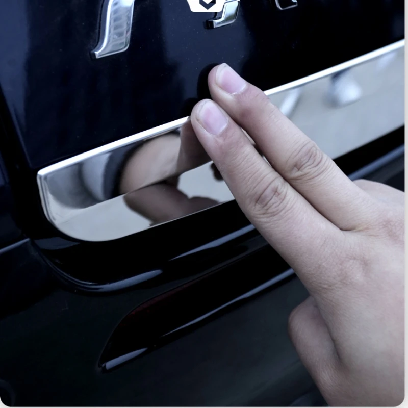 For Toyota Sienna XL40 2021 2022 Stainless Steel Rear Bumper Corner Cover Trunks Tail Door Strips Garnish Trims Car Accessories