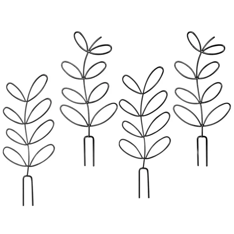 

Premium-4 Pcs Small Metal Trellis Indoor Plants Trellis With 80 Ties Garden Potted, Hoya, Pothos, Flower, Monstera