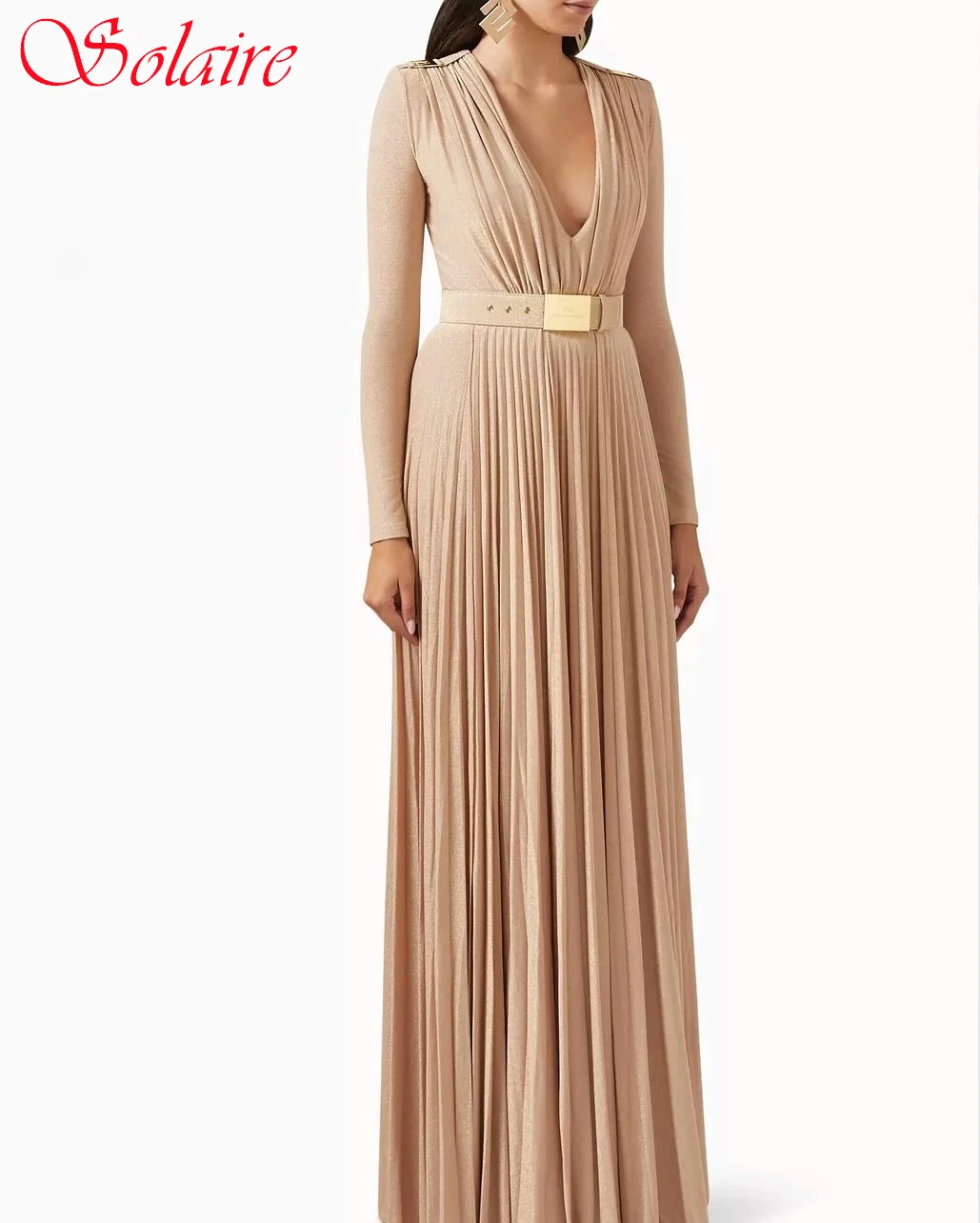 

Customized A-Line V-Neck Elegant Formal Evening Dress Fashion Temperament Party Gowns Delicate High Quality Prom Dress