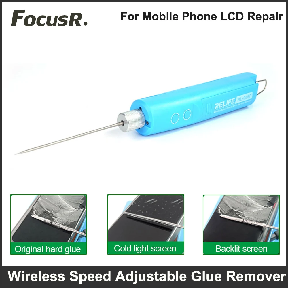 

RELIFE RL-056F Wireless Integrated Speed Adjustable Glue Remover For Mobile Phone LCD Screen Repair OCA Hard Gel Removal Tools