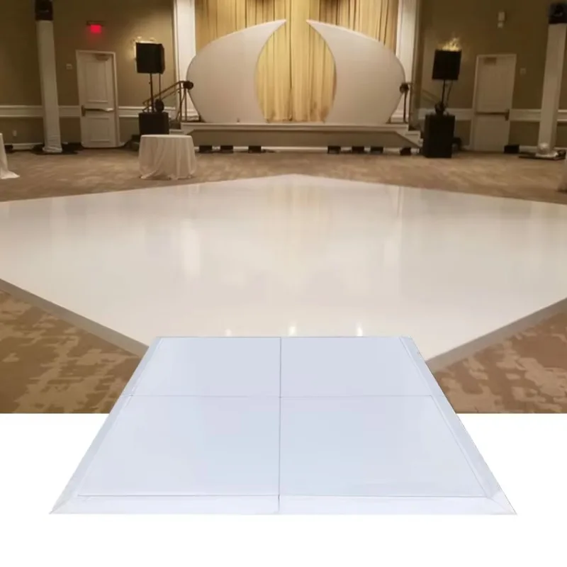 Waterproof panels for wedding parties, white and black dance floors
