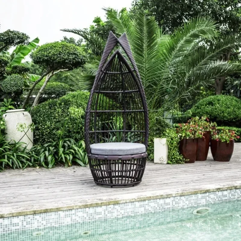 

Outdoor rattan chair coffee table three-piece balcony outdoor courtyard leisure, seat waterproof furniture