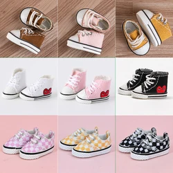 Obitsu 11 Fashion Canvas Shoes Ob11 Doll Accessories Mini Toy Sneaker Shoes With Shoelaces For 1/12 Bjd Doll, Ymy, Gsc Dod Dolls