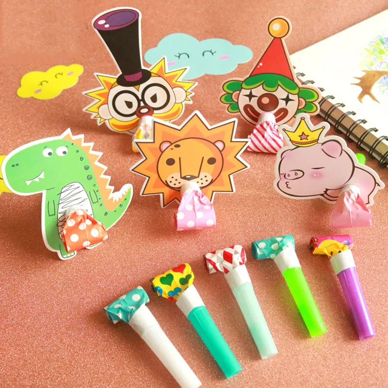 Children Birthday Party Props Cartoon Toys Novelty Gifts For Kids Whistle Trumpet Kindergarten Decoration School Games Rewards