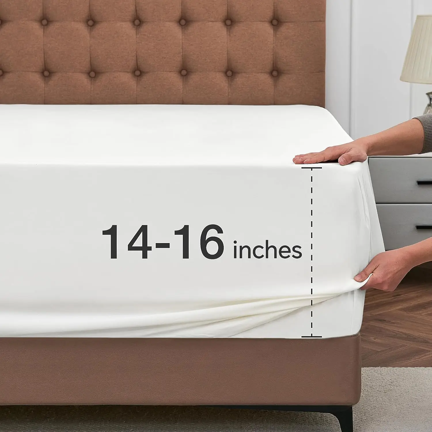 

Простыня Cal King Fitted Sheet — гостиничная роскошная одинарная простыня, подходит для матраса от 14 до 16 лет, ультрамягкая нижняя простыня для Калифорнии