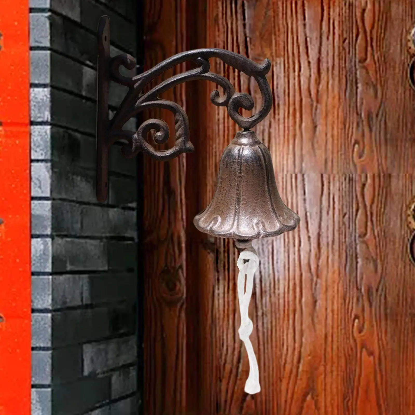 Hand Bell, Chime Manually Shaking Garden Decoration Front Doorbell for Outdoor