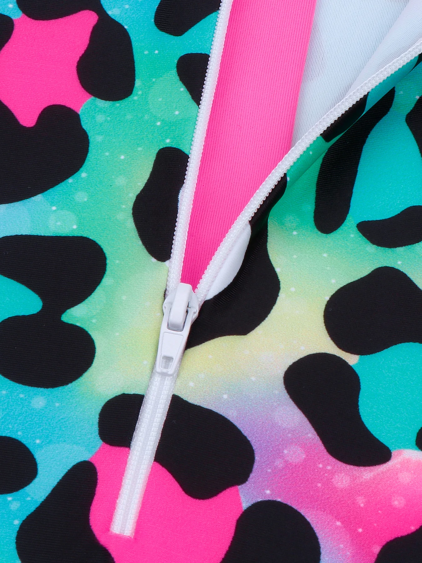 الفتيات طويلة الأكمام ليوبارد ملابس الصيف شاطئ ثوب السباحة قطعة واحدة ملابس السباحة السباحة ازياء الأطفال بيكيني قطع القاع جديد