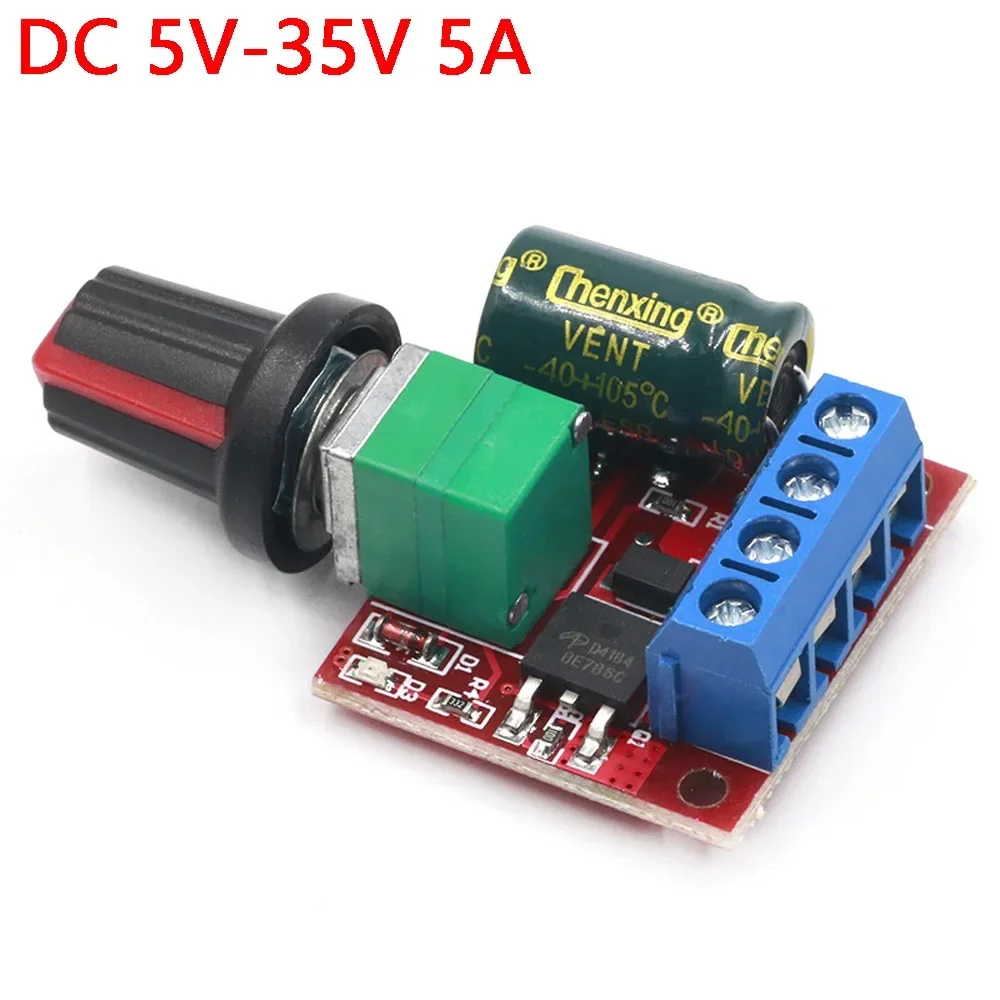 DC 5V-35V 5A Speed regulating switch Auto PWM DC Motor Speed Regulator Governor Controller Switch 5A  35V LED dimmer