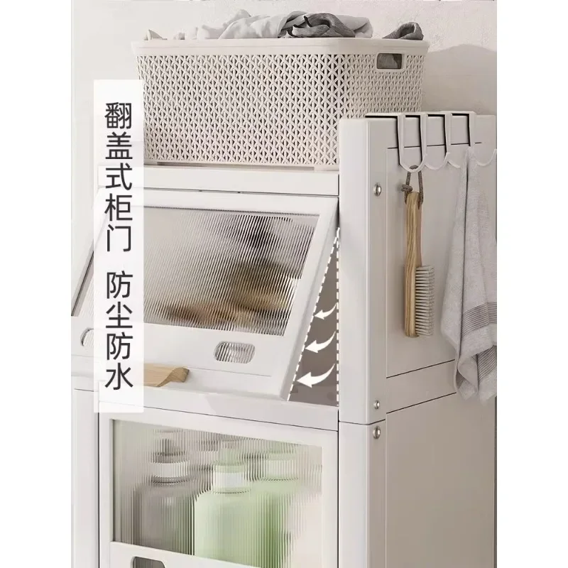 

-Toilet Shelf, Floor-to-ceiling Multi-storey Toilet, Bathroom Slit, Storage Cabinet Next To The Shelf, Side Sideboard