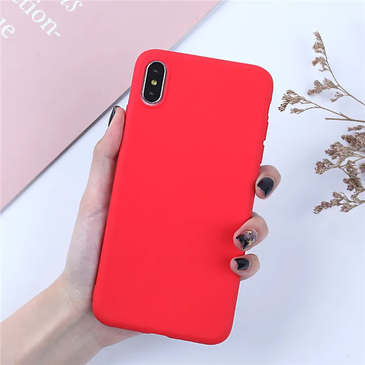 Luxuriöse weiche Rückseite, matte Farbe, Abdeckung für iPhone X XR XS Max, Handyhülle für iPhone 10, XR Xs Max, Silikon-Rückseite – Detail 10