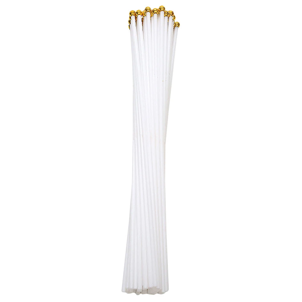 

100pcs Handheld Durable Plastic Sticks Advertising Table Flags Festive Decor Hand Held Flag Pole Craft Practical
