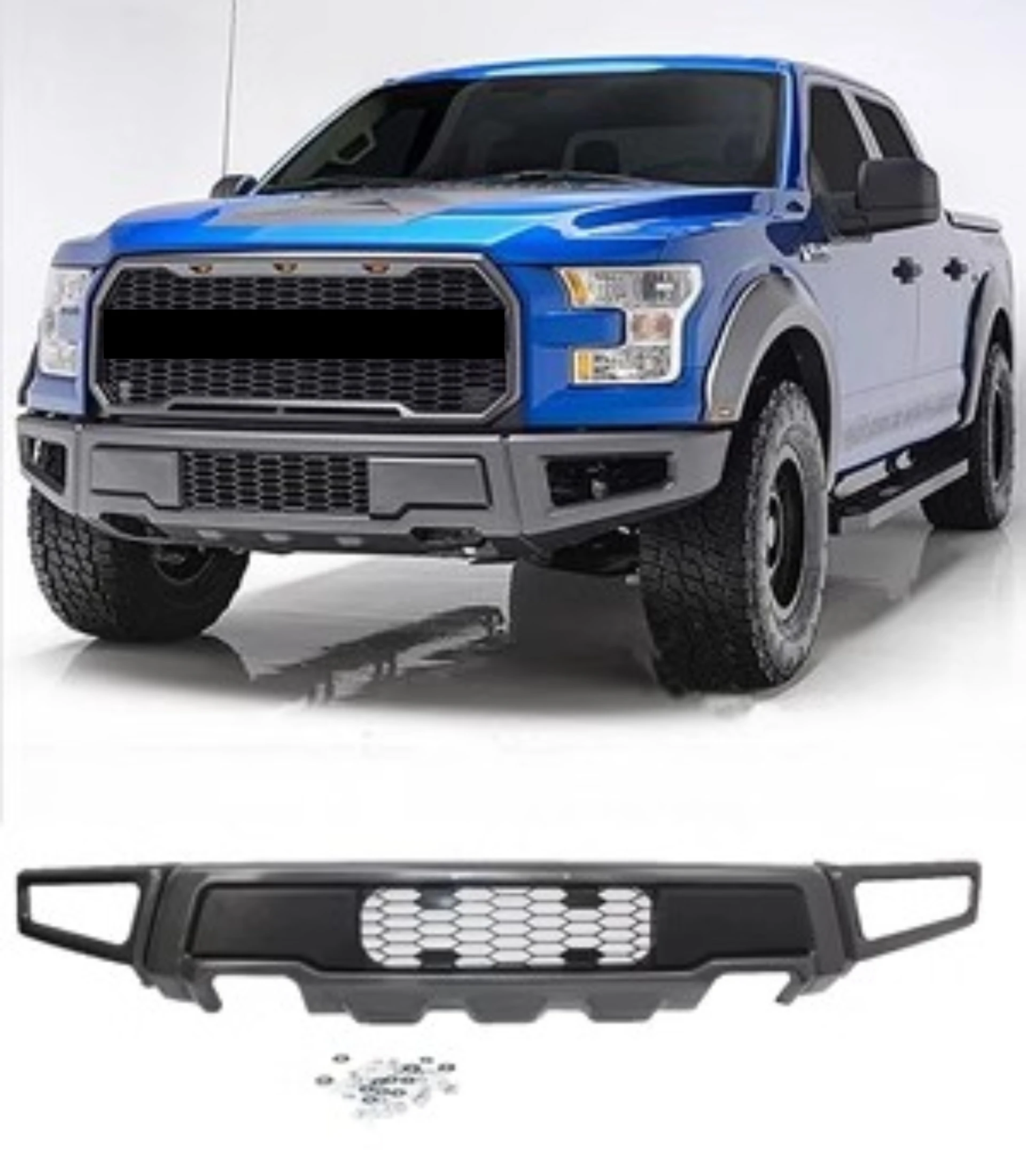 Barra protectora de parachoques delantero para Ford F150 Raptor, Kit de carrocería de hierro modificado, accesorios de coche, nuevo estilo, 2015-2020