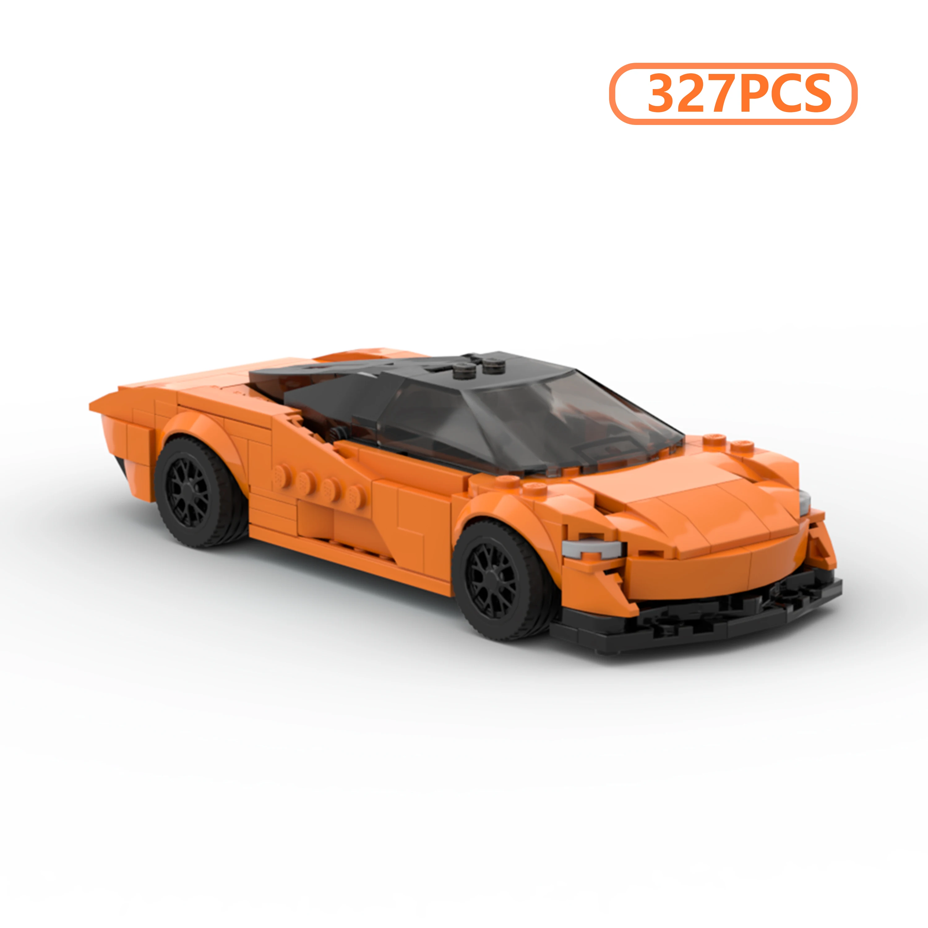 

MOC Hypercar Style Speed Series 8-Stud Sports Car Building Blocks Creative Technique Vehicle Model DIY Toy Gift for Boys