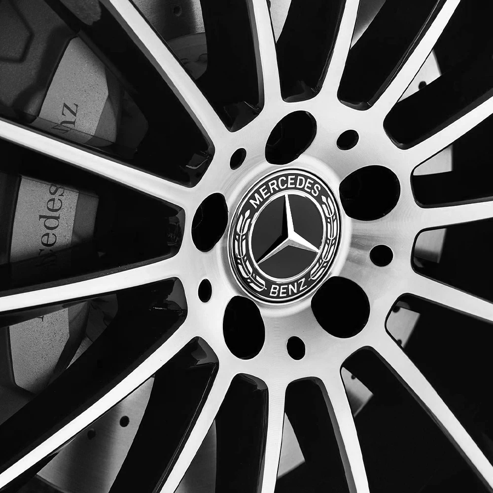 4PCS 75mm Car Wheel Center Cap Hub Covers Badge Accessories Center Cover for Mercedes Benz AMG GLC W108 W124 W176 W202 W213 W220 view 4
