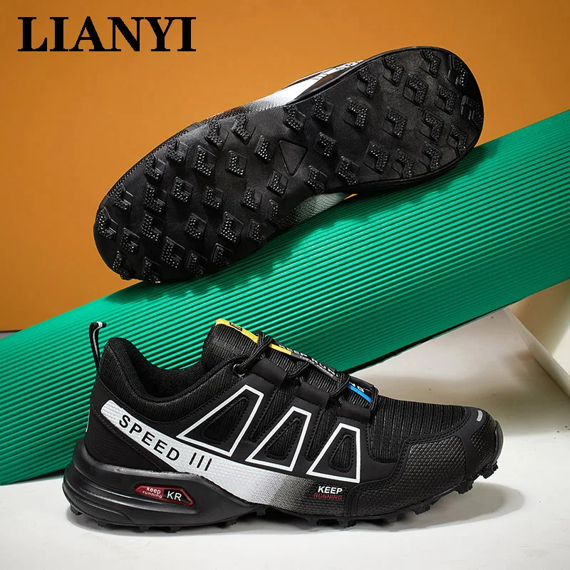 

LIANYI New Men's Outdoor Cycling Shoes Cross-Country Mountaineering Top Layer Breathable Outdoor Hiking Wear Sports Running Shoe