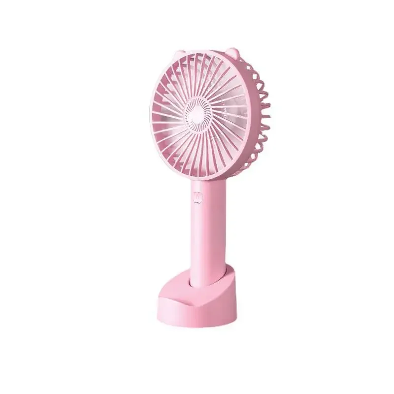 2025 New Portable Mini Fan USB Rechargeble Mute Cute Handheld Fan Student Dormitory Mini Fan Summer Supplies