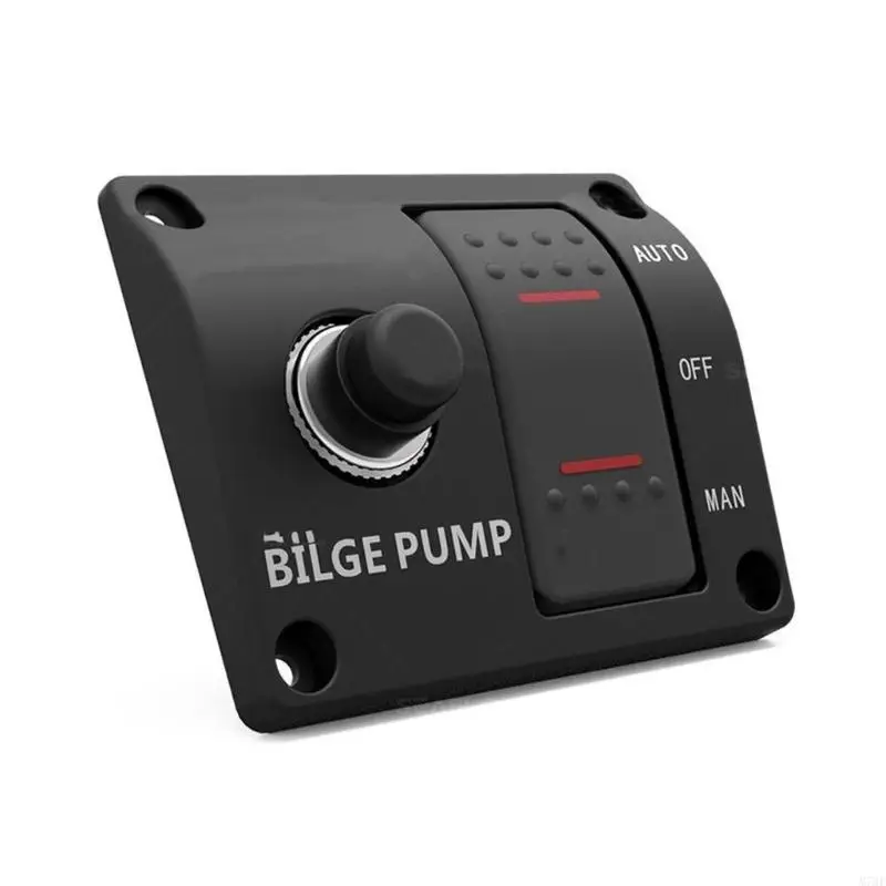 M76E Boots-Bilgenpumpen-Bedienfeld mit AUTO OFF MAN-Dreipositionssteuerung, 12 V 24 V und integriertem Leistungsschalter für – Detail 5