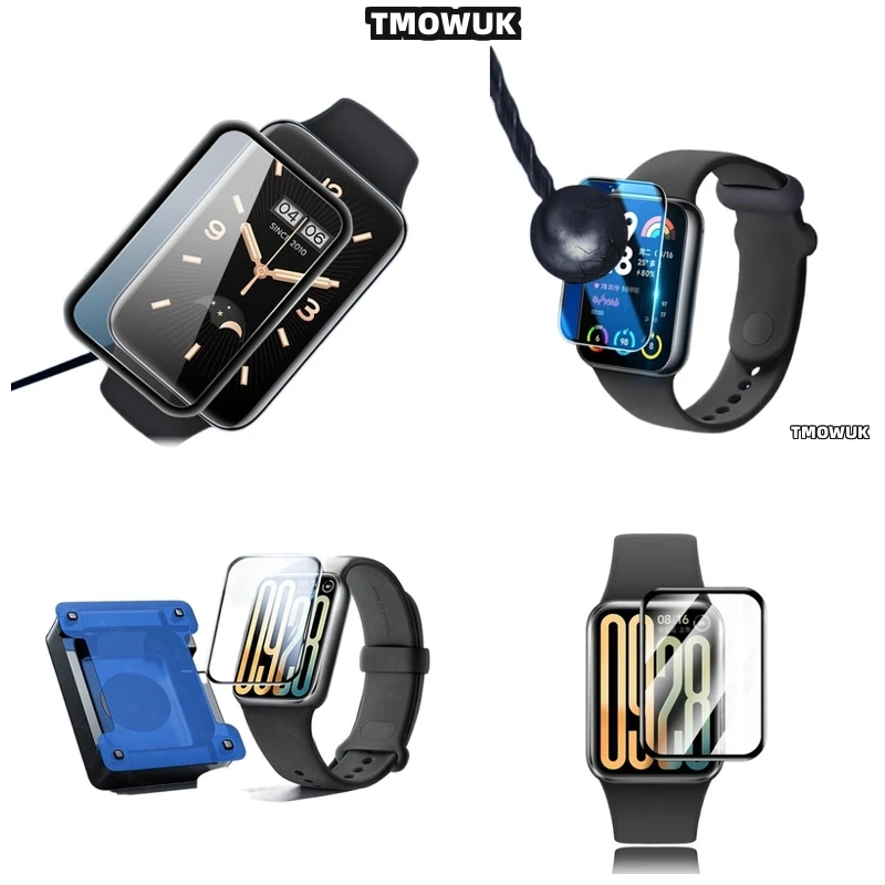 

For Xiaomi Band 4 5 6 7 8 9 10 Pro, Durable PMMA Film, 3D Curved Edge, Perfect Fit