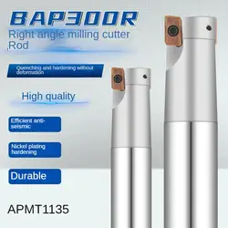 BAP300R milling cutter rod CNC seismic hardening right angle lengthening cutter bar installation APMT1135 R0.8 diameter 10-16