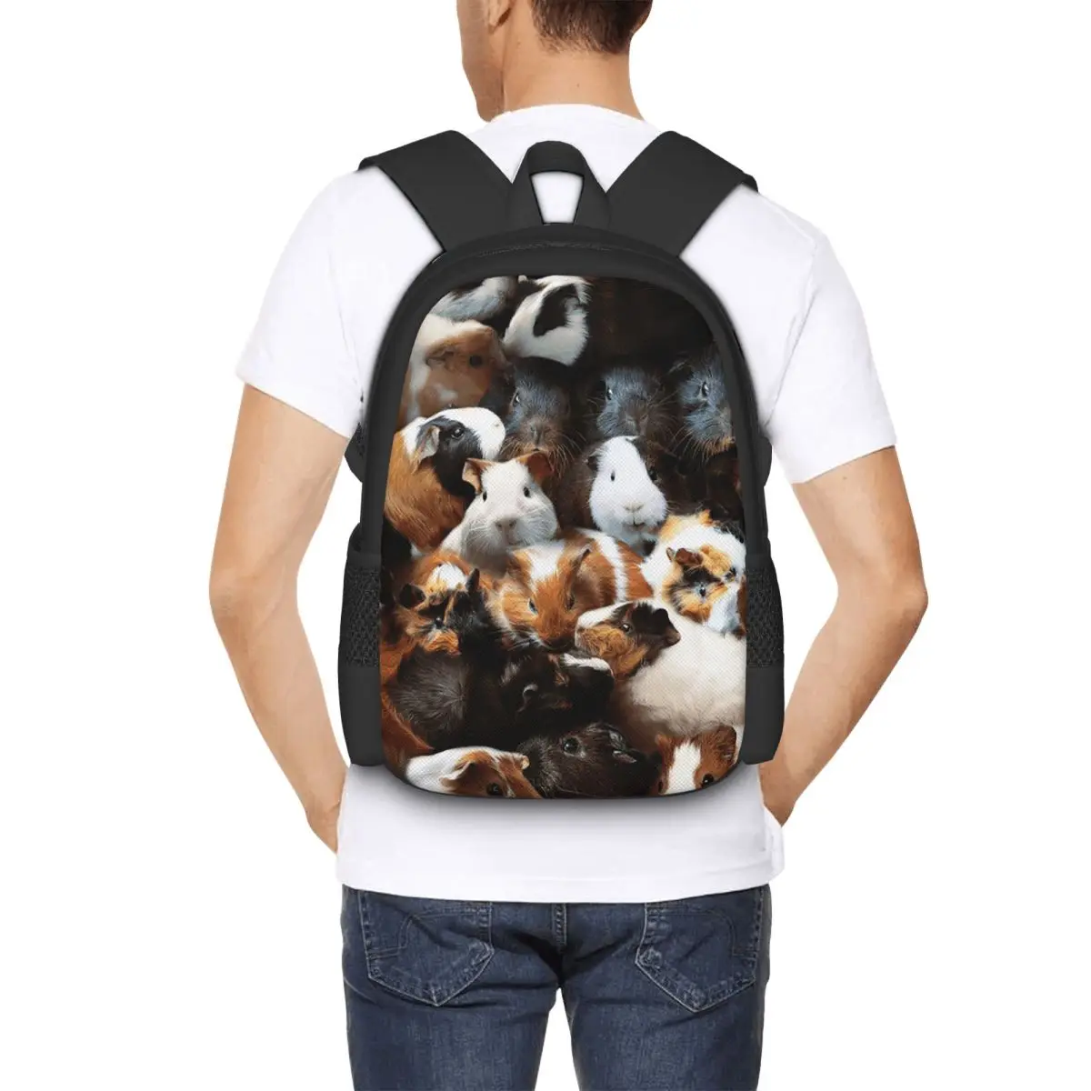 Guinea Pigs Student Backpack School Bag Hiking Travel Daypack for Men Women Fashion Bookbag Shoulder Bags