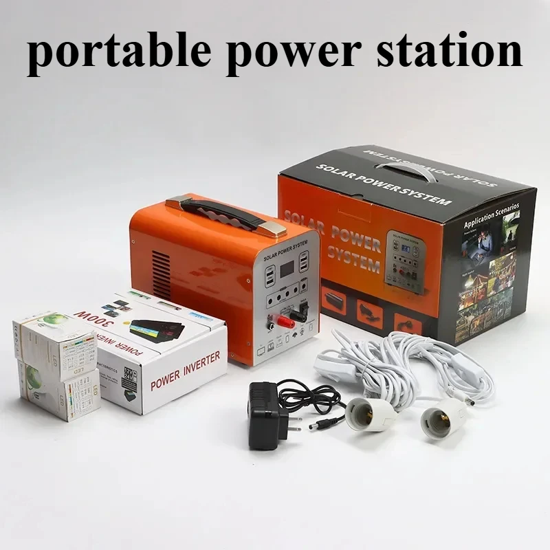 

300W Portable power station Lifepo4 Battery Outdoor Emergency Mobile Power Bank 110V solar power generators Home camping