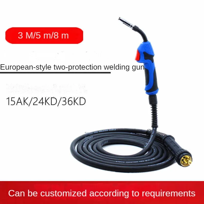 

Mb15mig4m welding gun kit 15ak-gasless/MiG/mag welder nozzle tips set for CO2 & Argon, 4 sizes contact tips accessories