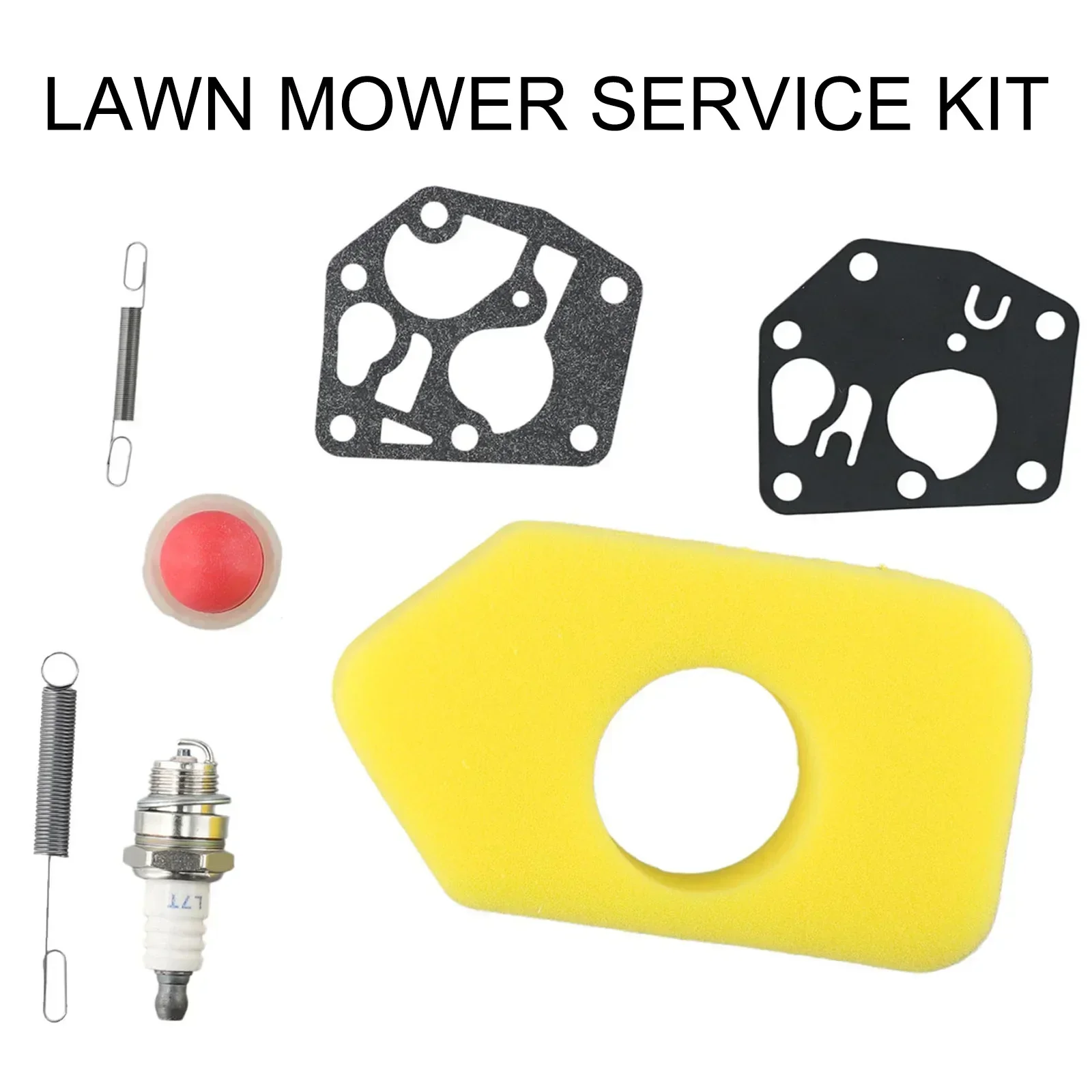 

7x Lawn Mower Repair Kit 698369 Air Filter Lawn Mower Parts Accessories For Brigg /Strattons Classic Sprint Engines