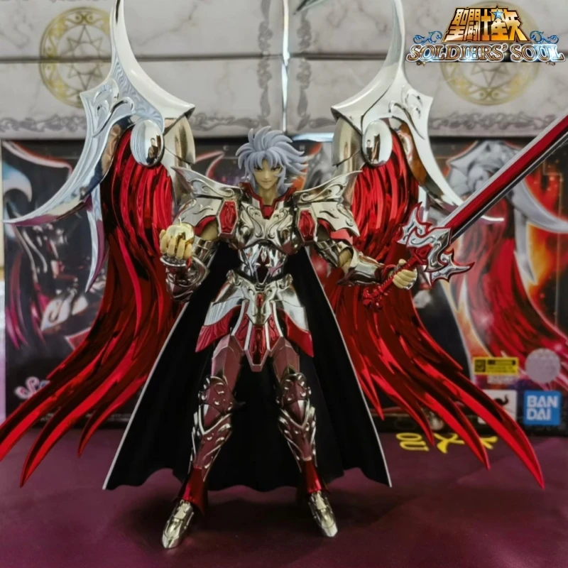 Bandai Japan In Stock Sacred Clothes Myth Ex Silver Gemini God Of War Sword Ares Joint Movable Doll Spot Birthday Gift