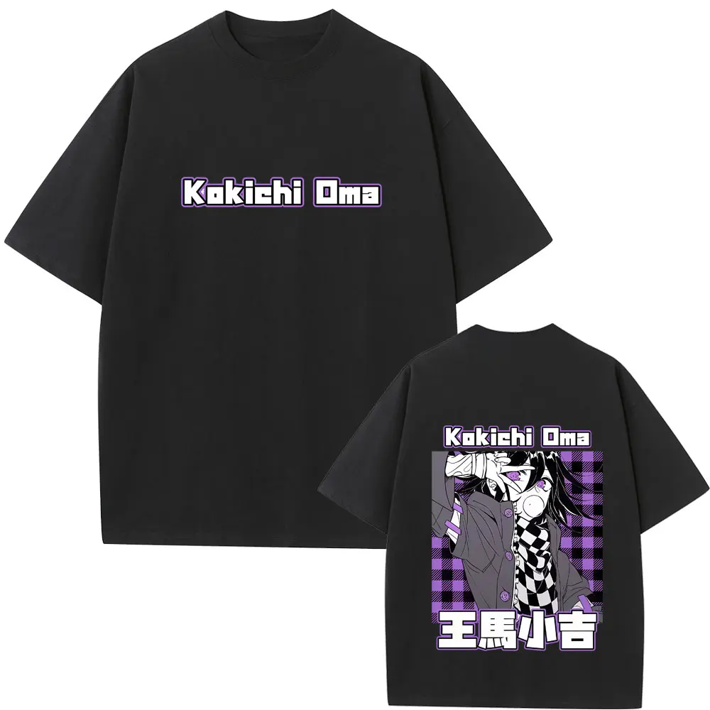 

Anime Danganronpa Kokichi Oma Graphic T-shirt Men Women Manga Funny Oversized Crewneck T Shirts Male Cosplay Harajuku Streetwear