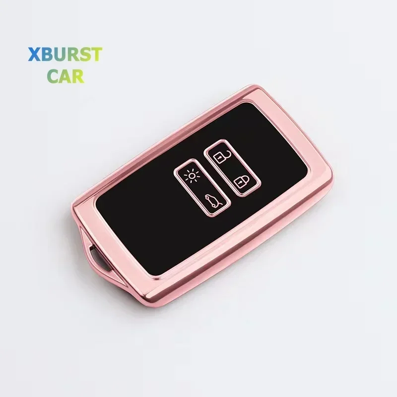 TPU Shell Fob For Renault Koleos Kadjar Clio Megane Captur Espace Kangoo Sandero Talisman Car Smart Key Case Cover Accessories