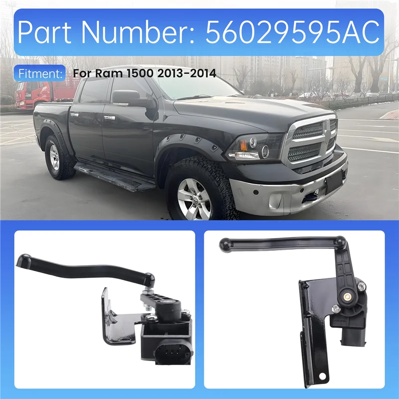 56029595AC 4-pinowy czujnik wysokości zawieszenia do Dodge Ram 1500 2013-2014, czujnik poziomu wysokości nadwozia z uchwytem