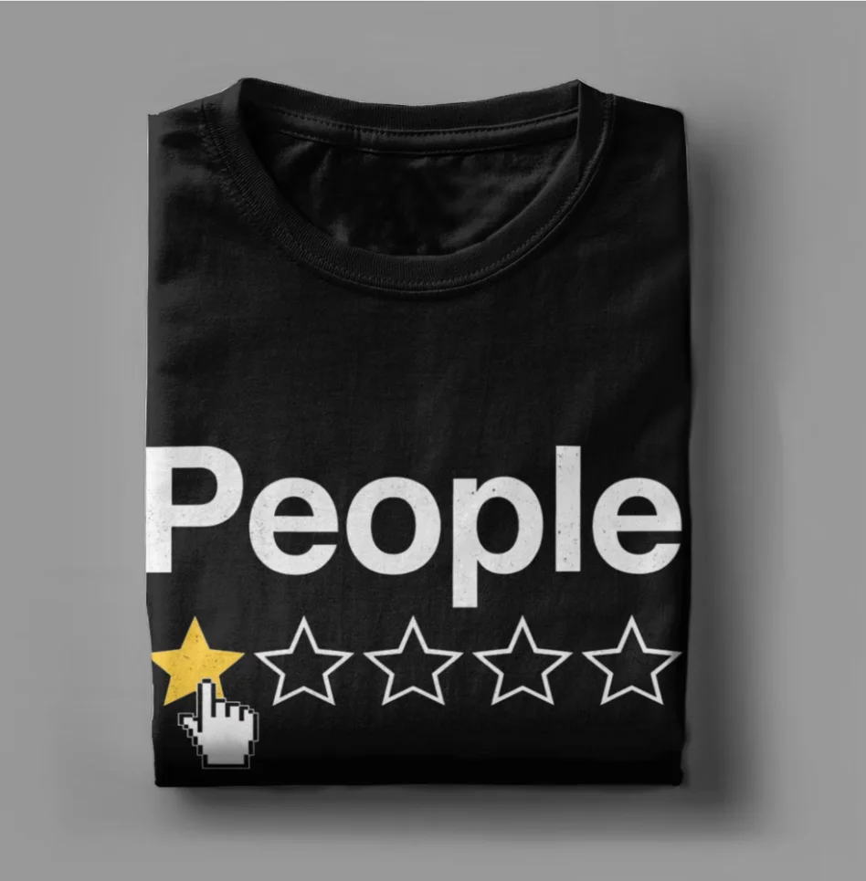 People One Star Total Nightmare Would Not Recommend T-Shirt Summer Fashion women menT Shirts  O Neck Oversized Top Tees
