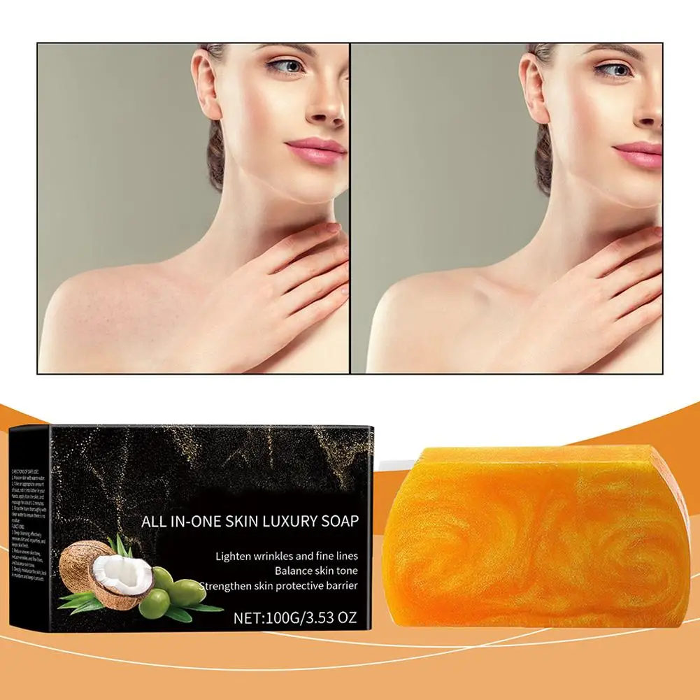 Turmeric Soap Face Cleansing Anti Acne Whitening Skin Lightening Face Remove Pimples Dark Spots Lightening Ginger Handmade Soap