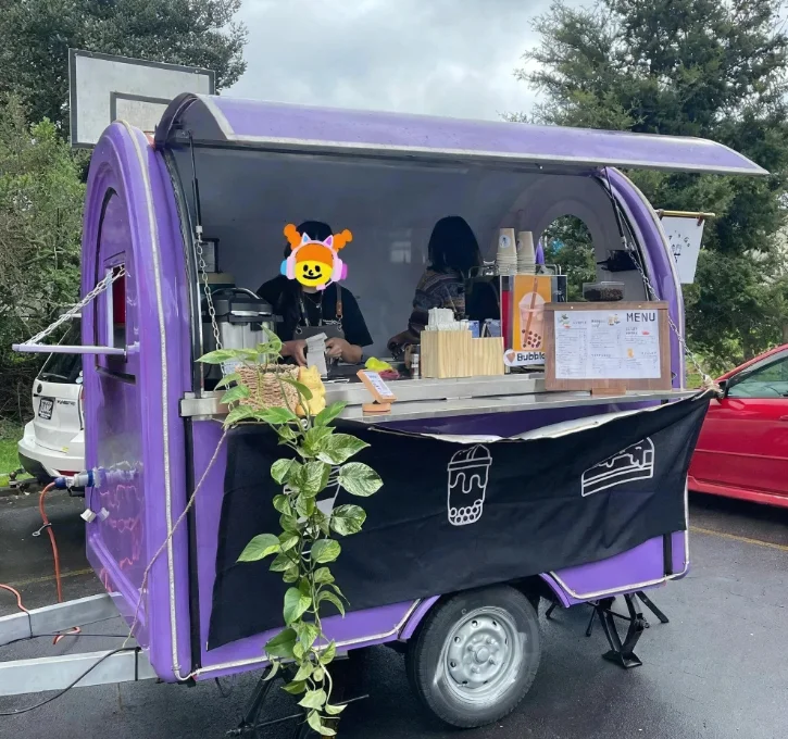 Customized Mobile Coffee Bar Dessert Food Truck Hamburger Hot Dog Ice Cream Milkshake Food Trailers Fully Equipped Food Trailer
