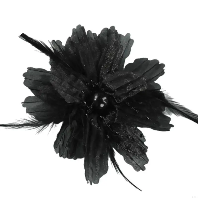 

K3KF Organza Flower Appliques Handmade Traditional Costume Flower Sewing Materials