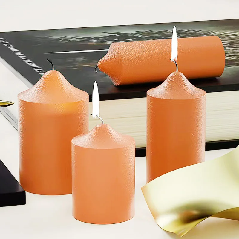 3D Cylindrical Candle Silicone Mold DIY Creative Epoxy Resin Aromatherapy Candle Vertebral Body Ornament Candle Mold