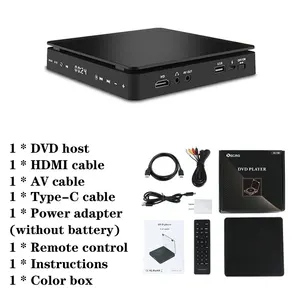 DVD Player for TV, CD, VCD, HD 1080P, video readers, HDMI support, AV connection with USB input, headset, 3.5mm output 6 Main Sales DVD Portable with Digital TV - №3