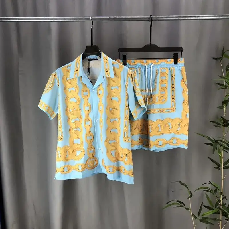 2025 Casual zomer 3D-print Hawaiiaans shirt met korte mouwen en shorts voor heren Dames Comfortabele ademende kleding Europese stijl - afbeelding 2