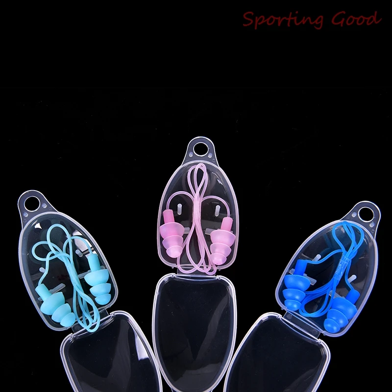 1PCS Silicone Swimming Ear Plugs Universal Soft Earplugs Pool Accessories Water Sports Swim Ear Plug 8 Colors