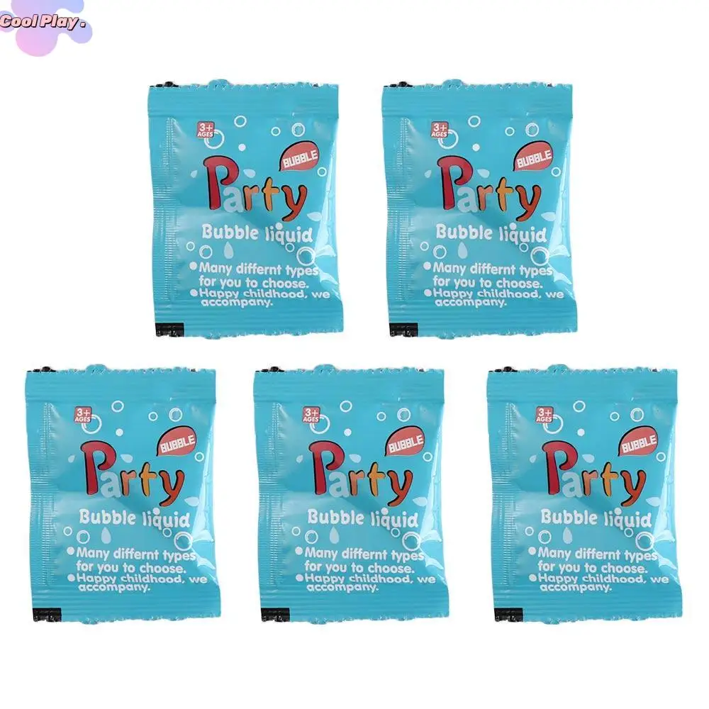 5PCS 10ML Soap Water Bubble Machine Parts Liquid Soap Concentrate Bubble Liquid Just Add Water Refill Solution