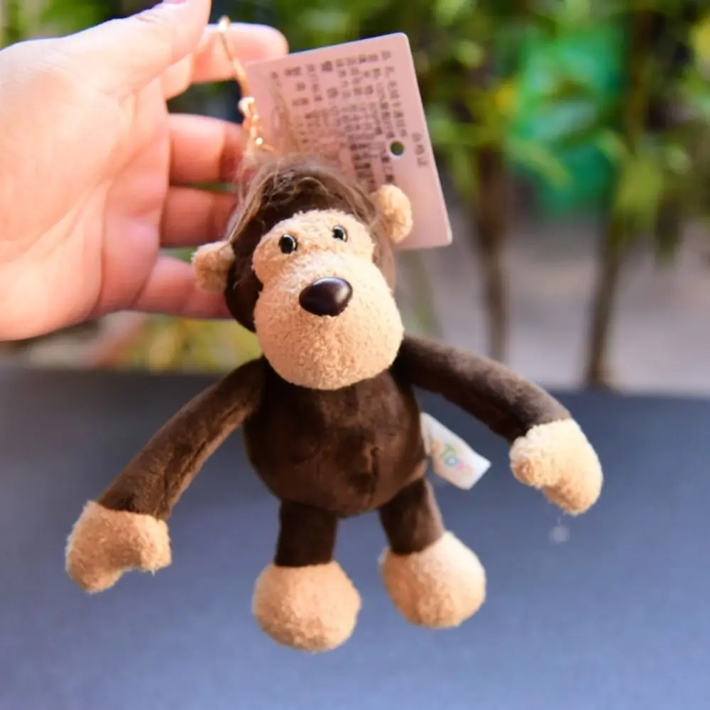 محشوة الحيوان الحيوان المفاتيح الغابة شقيق الذئب فرس النهر الغابات الحيوان قلادة لطيف الكرتون كوالا الراكون #3