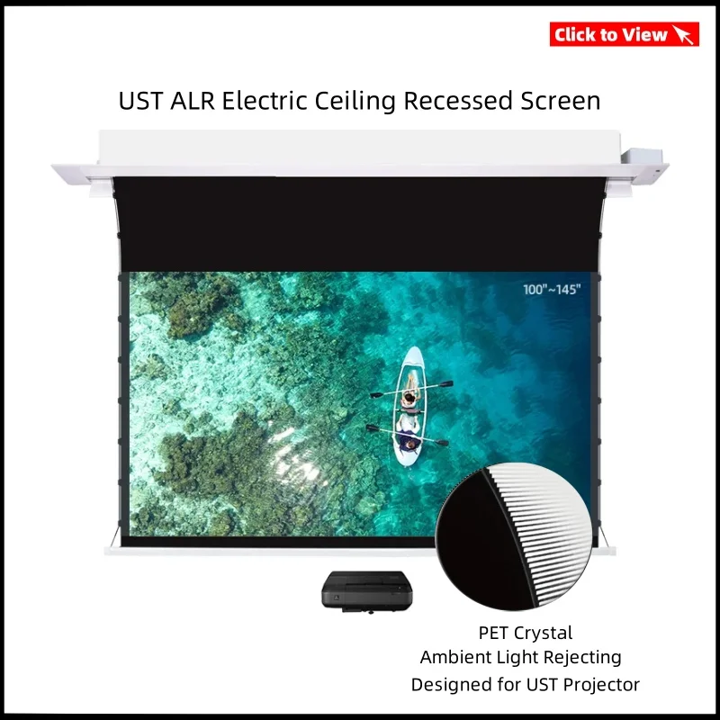 Fresnel mit festem Rahmen 5,0 ust alr Ultra-Short-Throw-Anti-Licht-Projektor dunkelgrau 8k 4k optische Fresnelscreen-Projektion – Detail 24