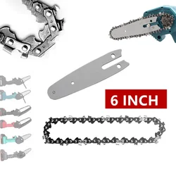 1/2/4pcs 6Inch Mini Chainsaw Chain Bar Pitch with Chain 37DL 1/4