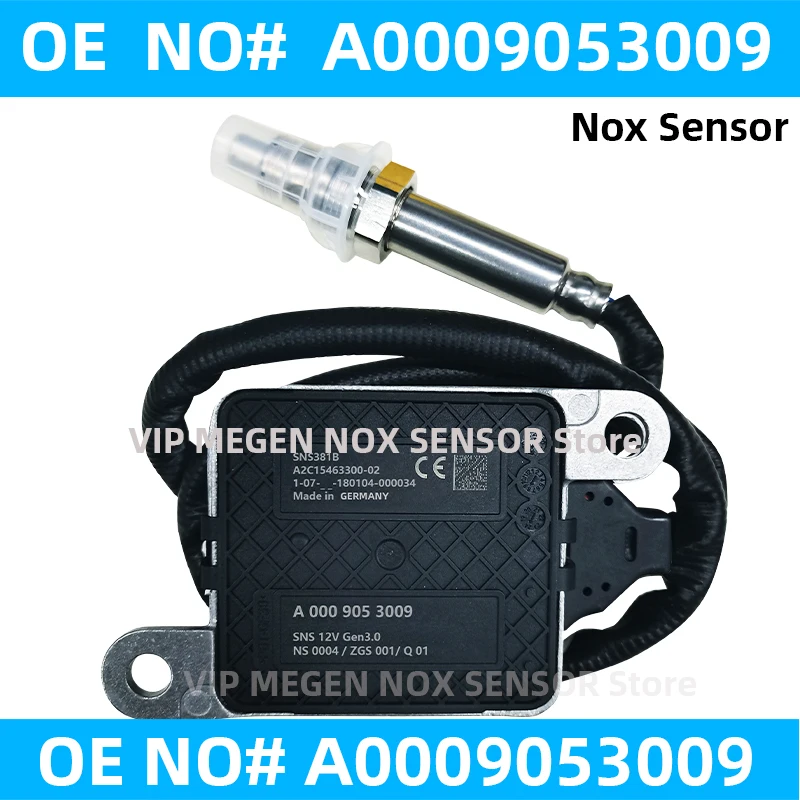 A0009053009 0009053009 Original New Nitrogen Oxygen NOx Sensor 12V For Mercedes-Benz CLA250 E200 E300 E400 S205 S213 X118 X222