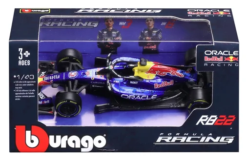 Bburago 1:43 2026 Formel 1 F1 Team SF26 RB22 A526 VCARB03 MAC-26 Miniatur-Plastik-Druckguss-Modell, personalisiertes Spielzeug-Geschenk – Detail 8