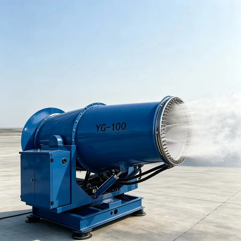 Industrial-grade Fog Cannon for Fly Ash Plants, Industrial-grade Remote Fog Cannon 60M Sprayer Mist Cannon Blower